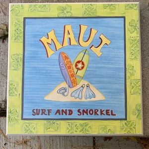 Target set of Hawaiian themed pictures. 12” square